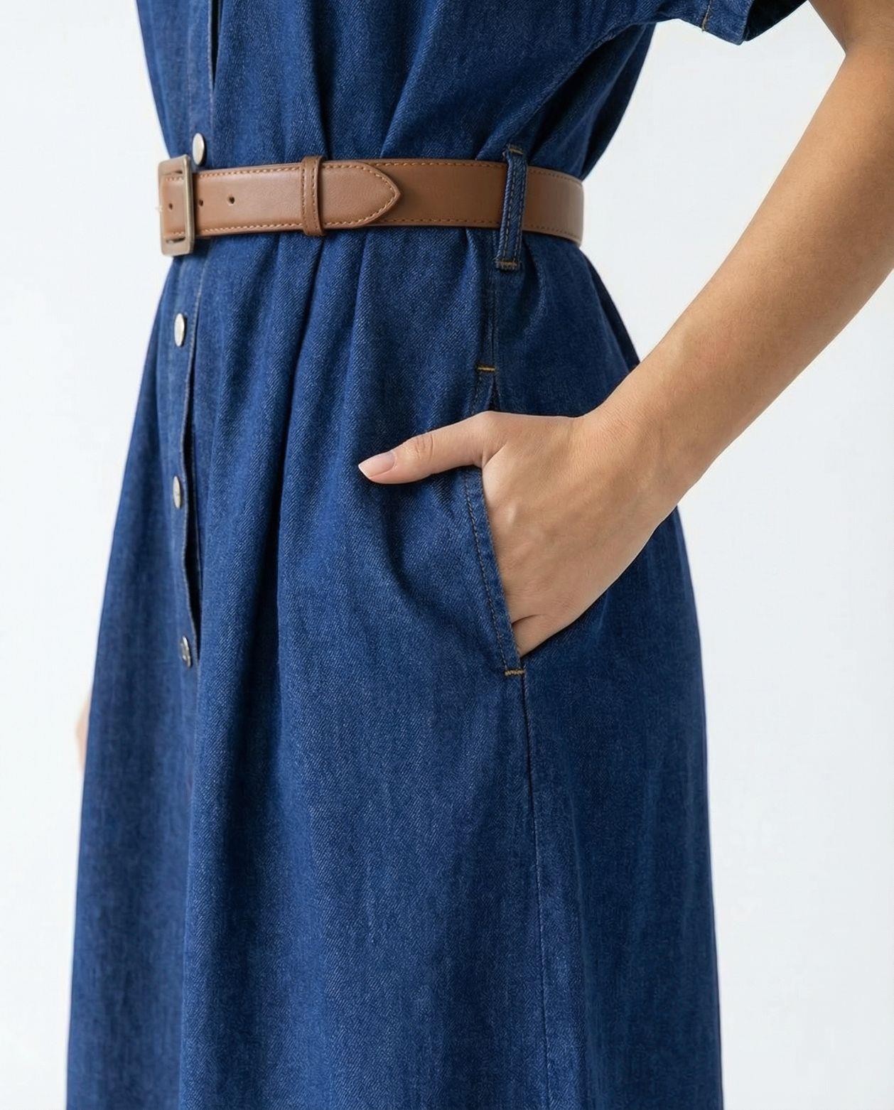 7568 KOT ELBİSE-BLUE