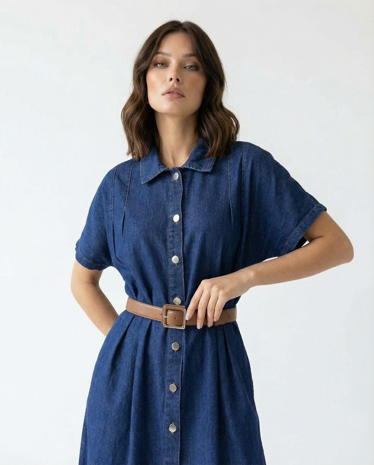 7568 KOT ELBİSE-BLUE