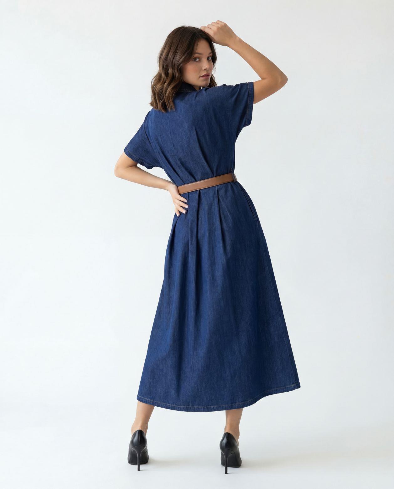 7568 KOT ELBİSE-BLUE