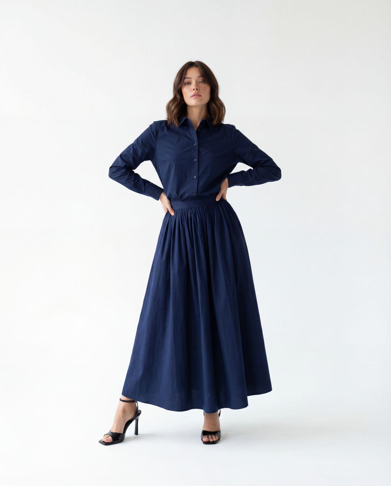 7573 GÖMLEK-LACİVERT