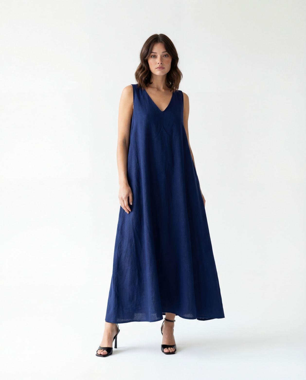 7594 ELBİSE-LACİVERT