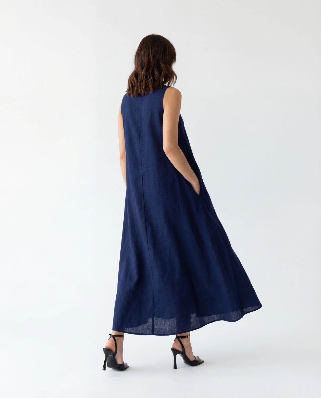 7594 ELBİSE-LACİVERT