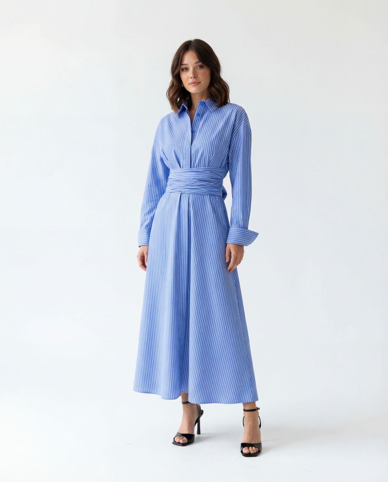 7605 ELBİSE-LUCCA ÇİZGİLİ