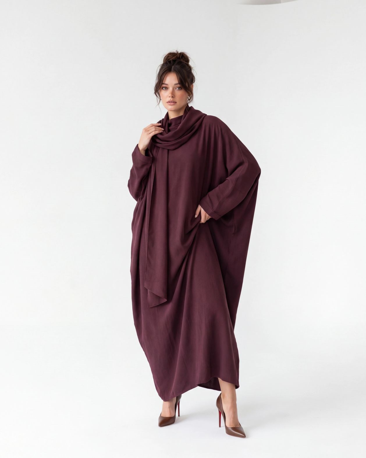 7717 ELBİSE-BORDO