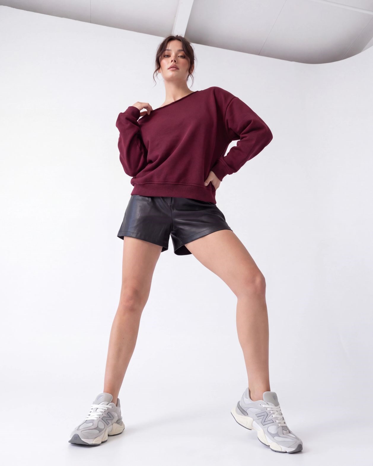 7738 SWEAT-BORDO