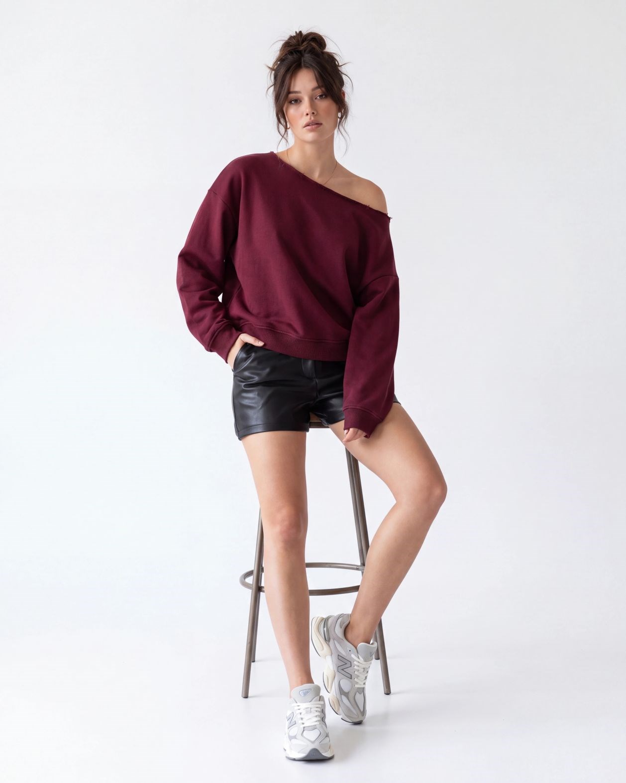 7738 SWEAT-BORDO