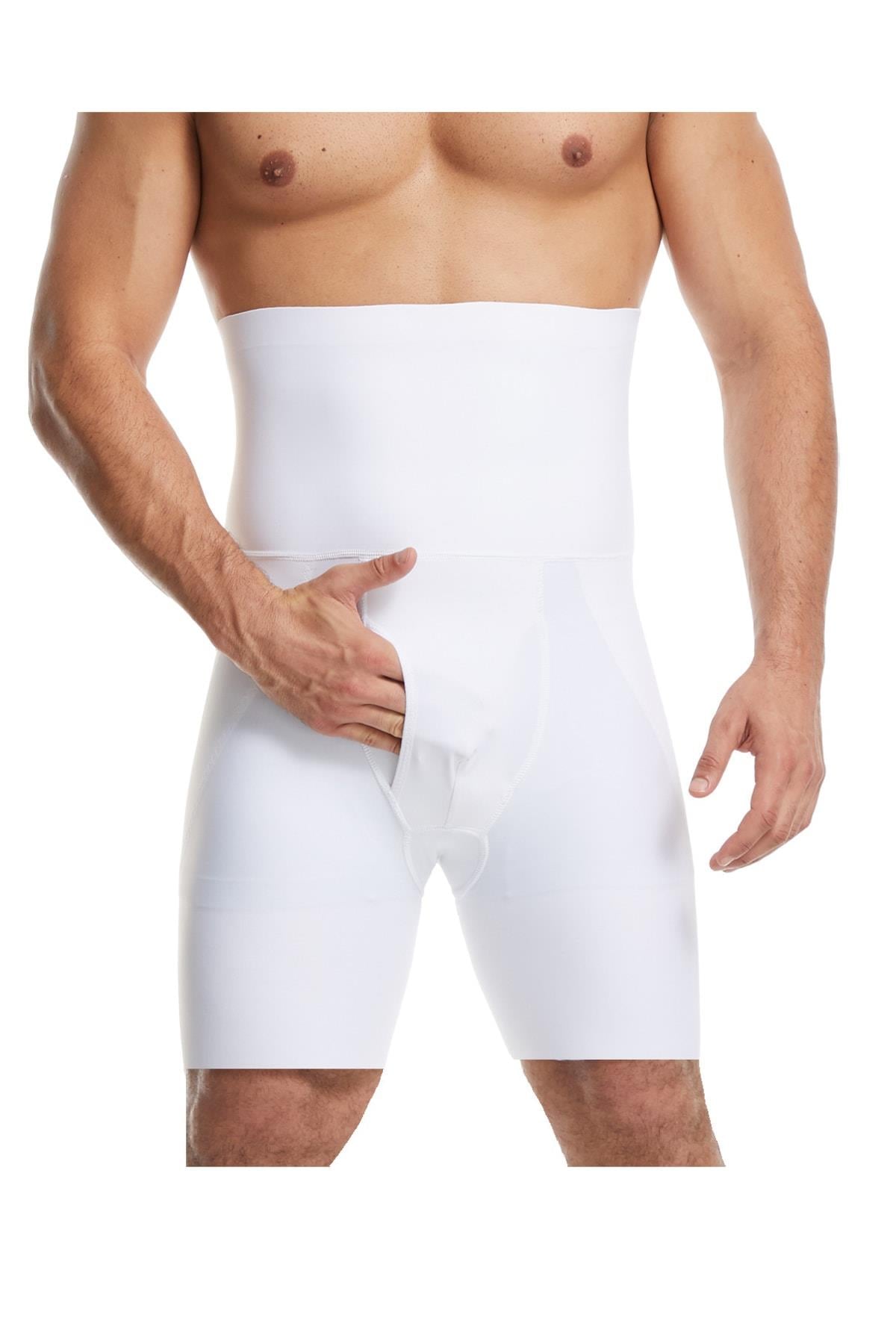 Danni Model Bel Ve Göbek Boxer Korse Beyaz Renk