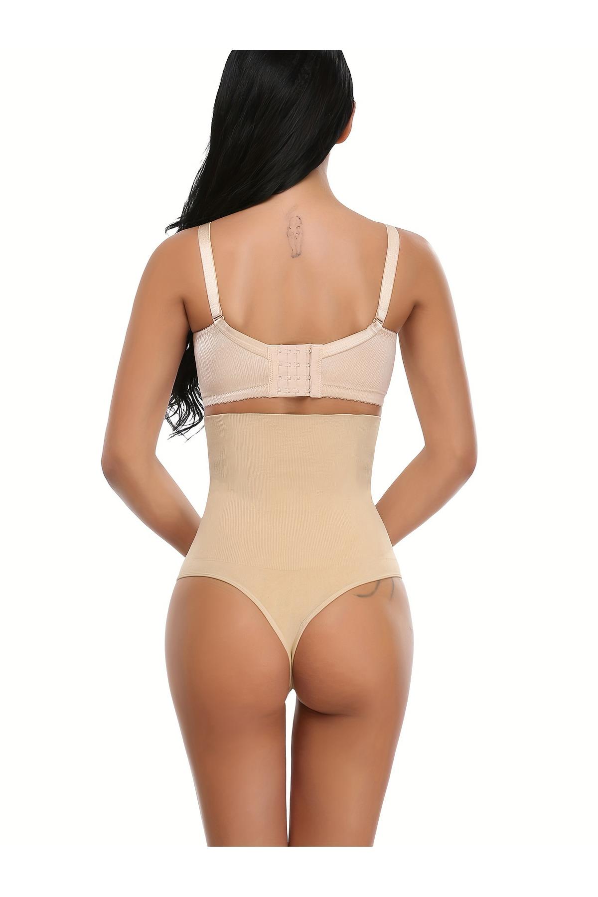 Lorica Model Seamless Örme Model Yüksek Bel Toparlayıcı String Külot Ten Renk