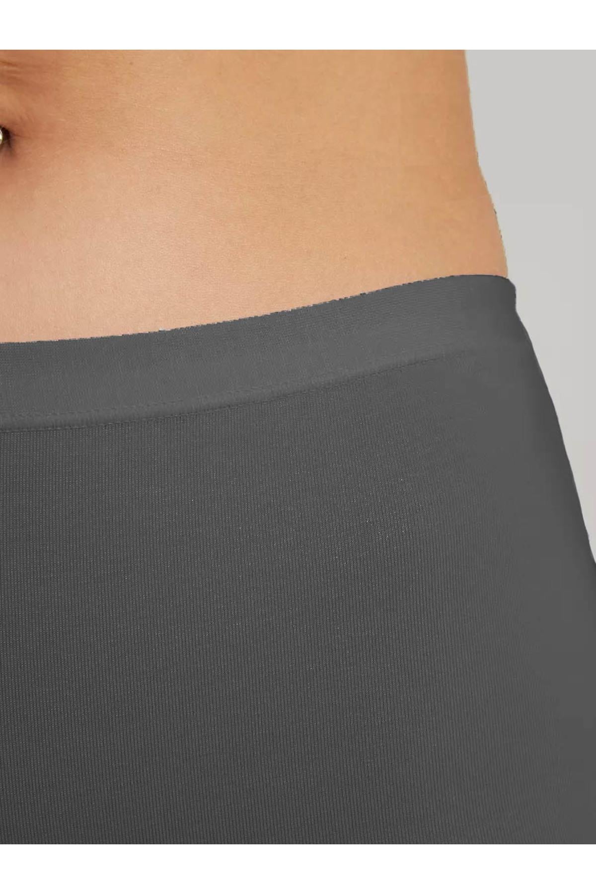 Moncorno Model Cool & Comfort Toparlayıcı İz Yapmayan Seamless Örme Boxer Koyu Gri Renk