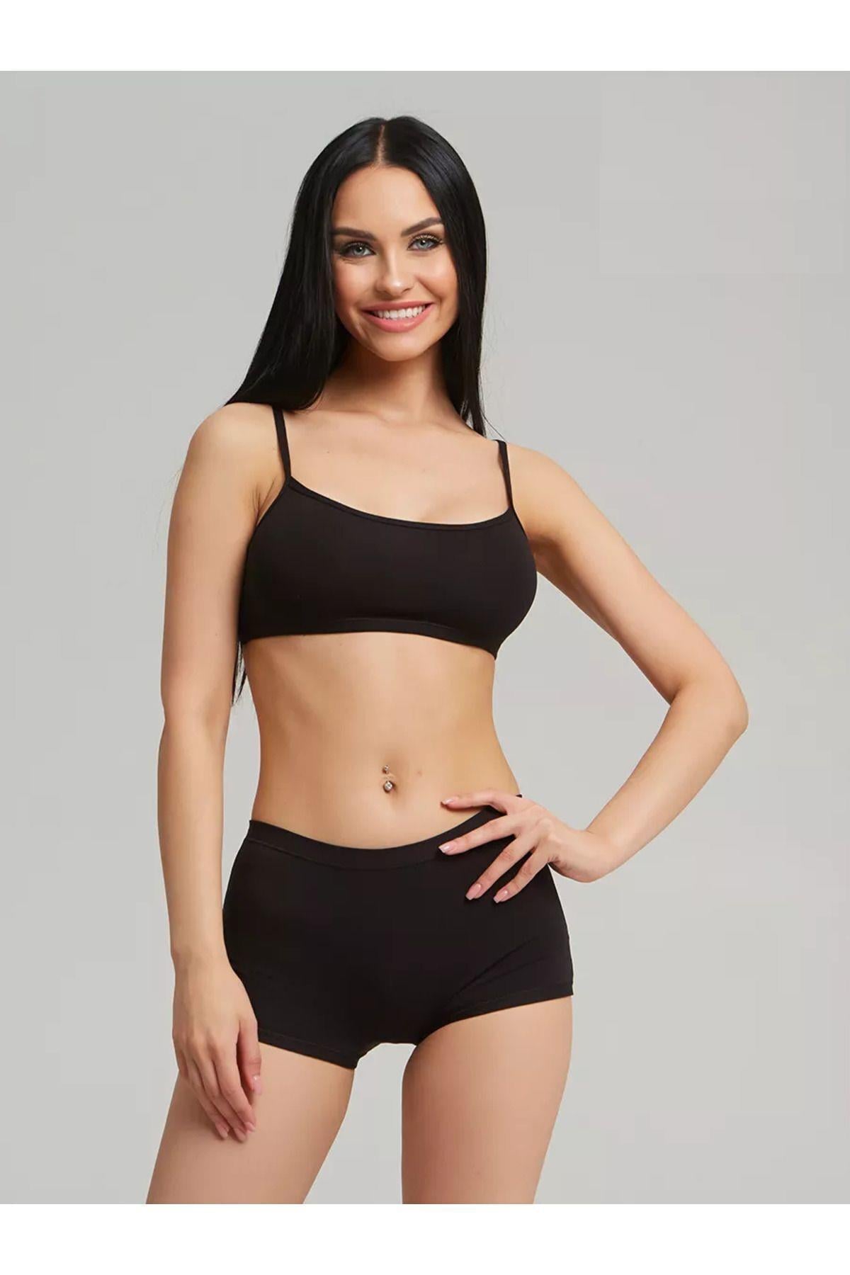 Moncorno Model Cool & Comfort Toparlayıcı İz Yapmayan Seamless Örme Boxer Siyah Renk