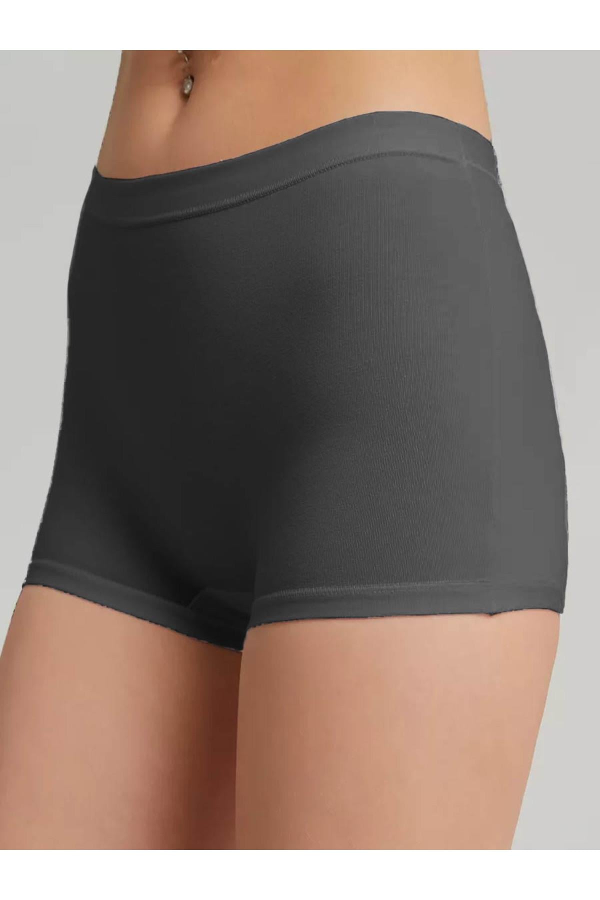 Moncorno Model Cool & Comfort Toparlayıcı İz Yapmayan Seamless Örme Boxer Koyu Gri Renk