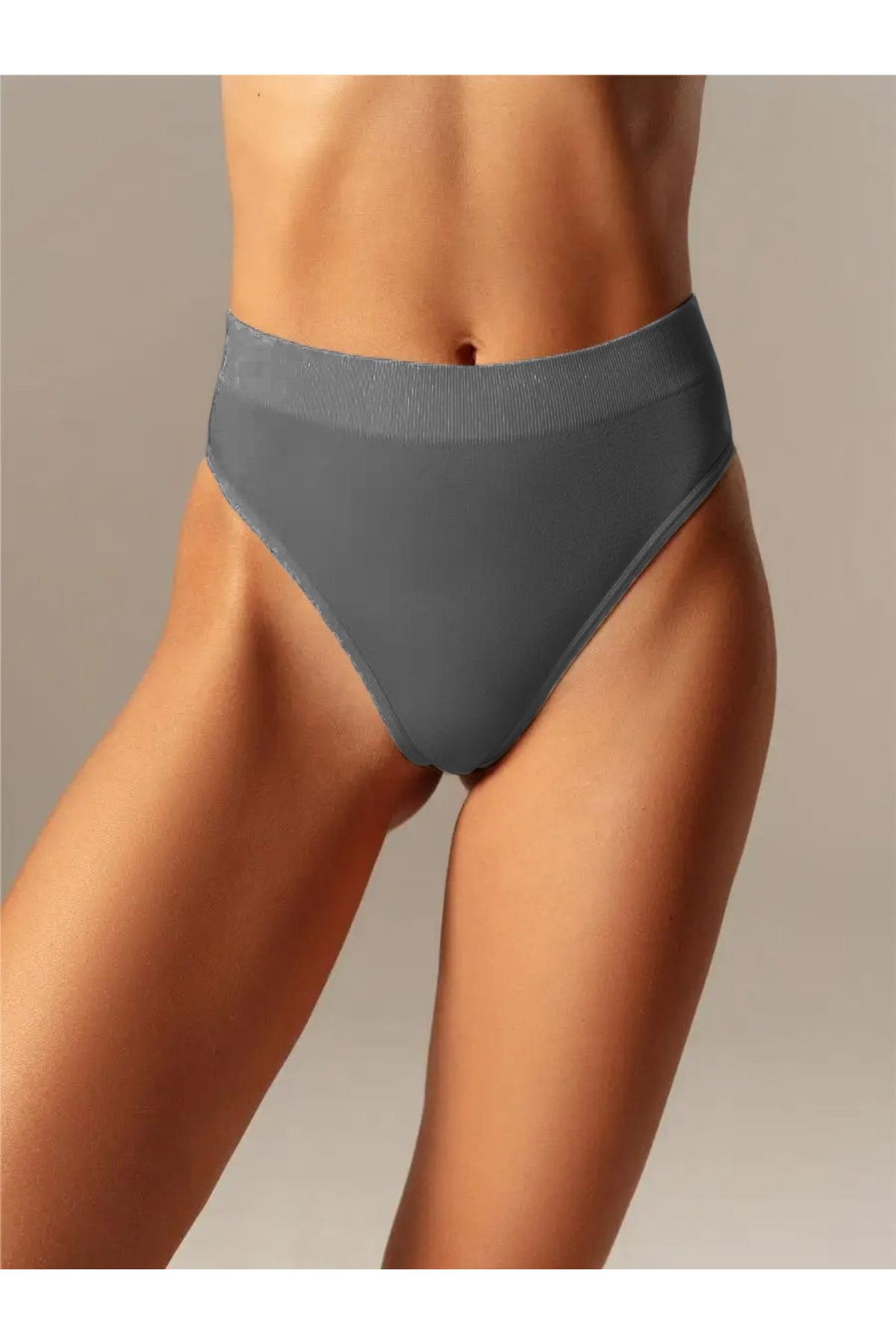 Navelli Model Seamless Beli Lastikli Rahat Tanga Külot Koyu Gri Renk