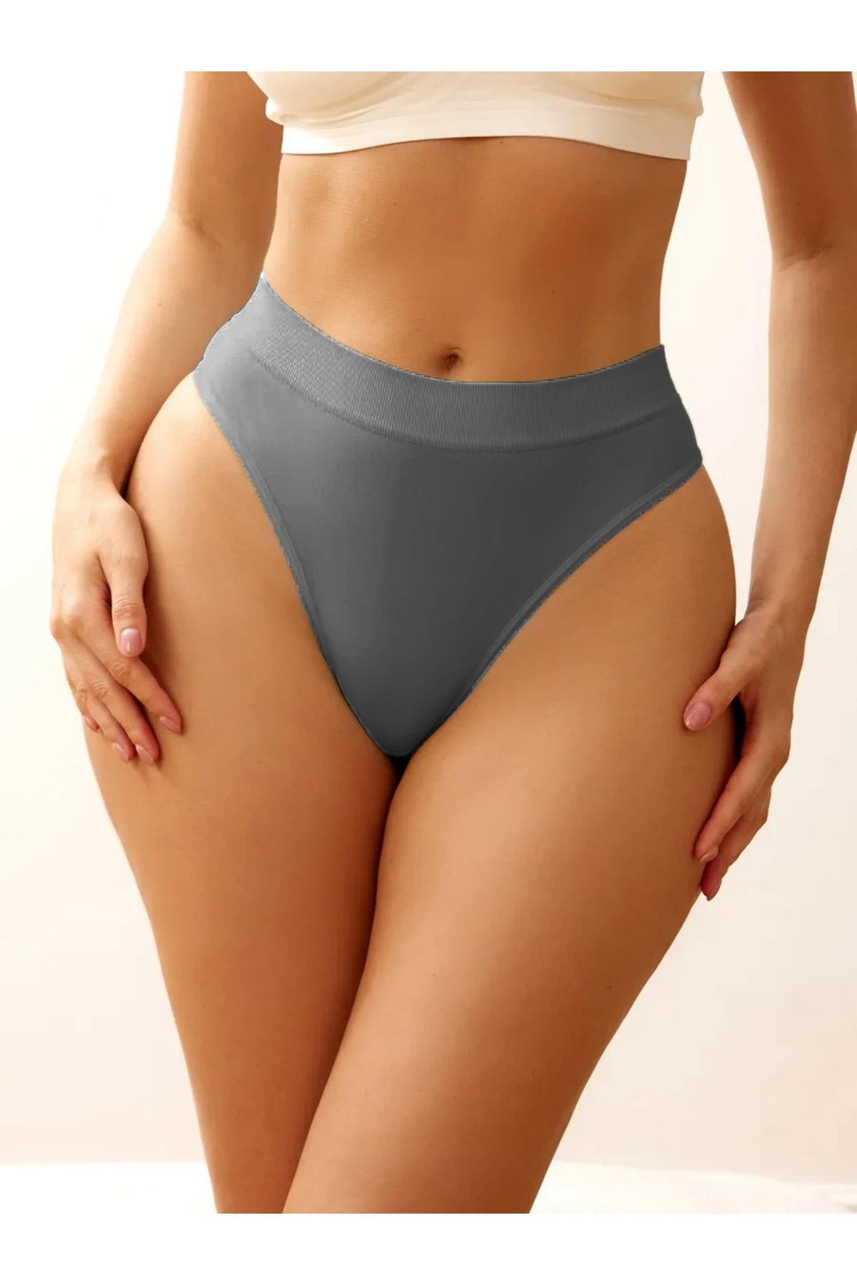 Navelli Model Seamless Beli Lastikli Rahat Tanga Külot Koyu Gri Renk