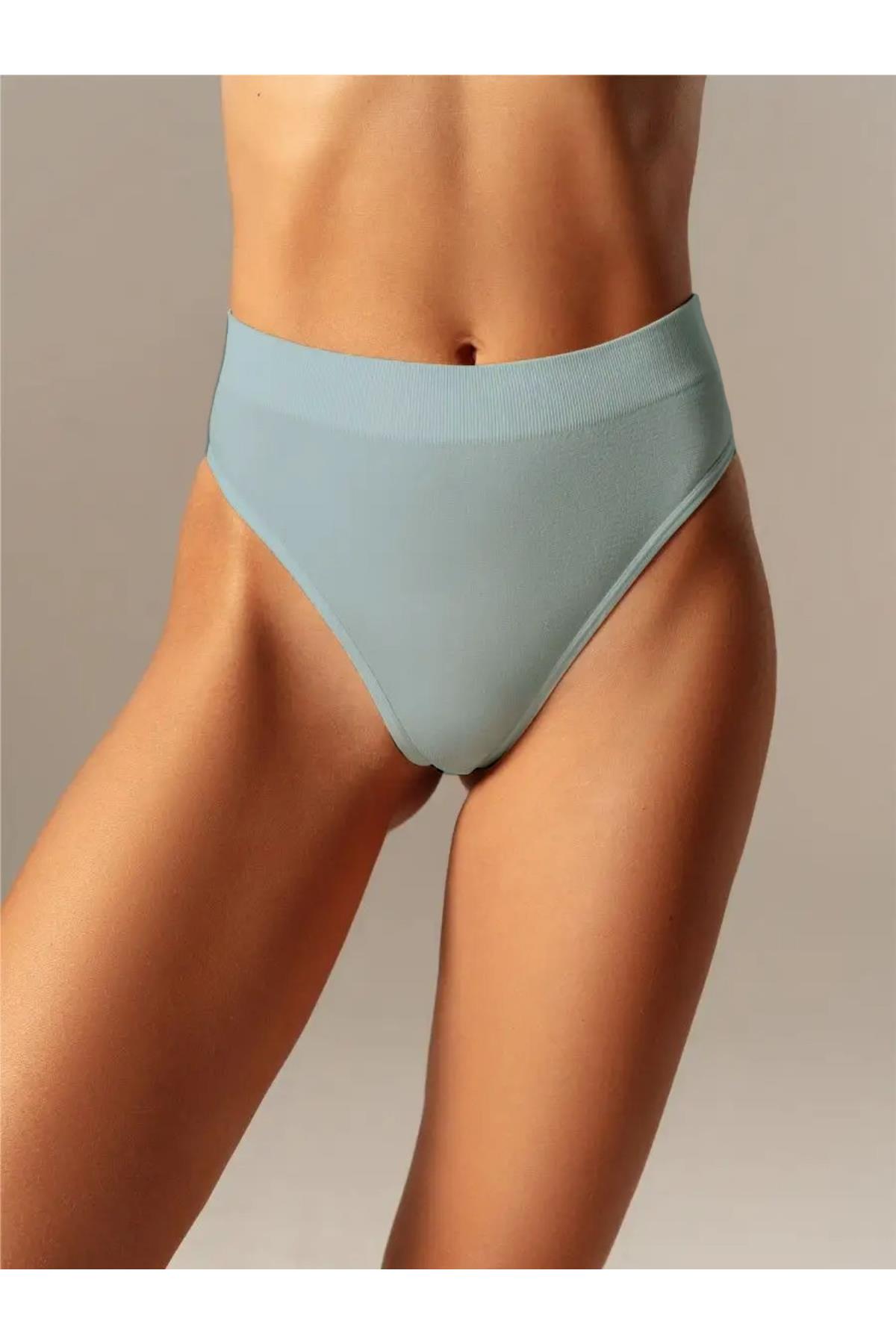 Navelli Model Seamless Beli Lastikli Rahat Tanga Külot Açık Mavi Renk