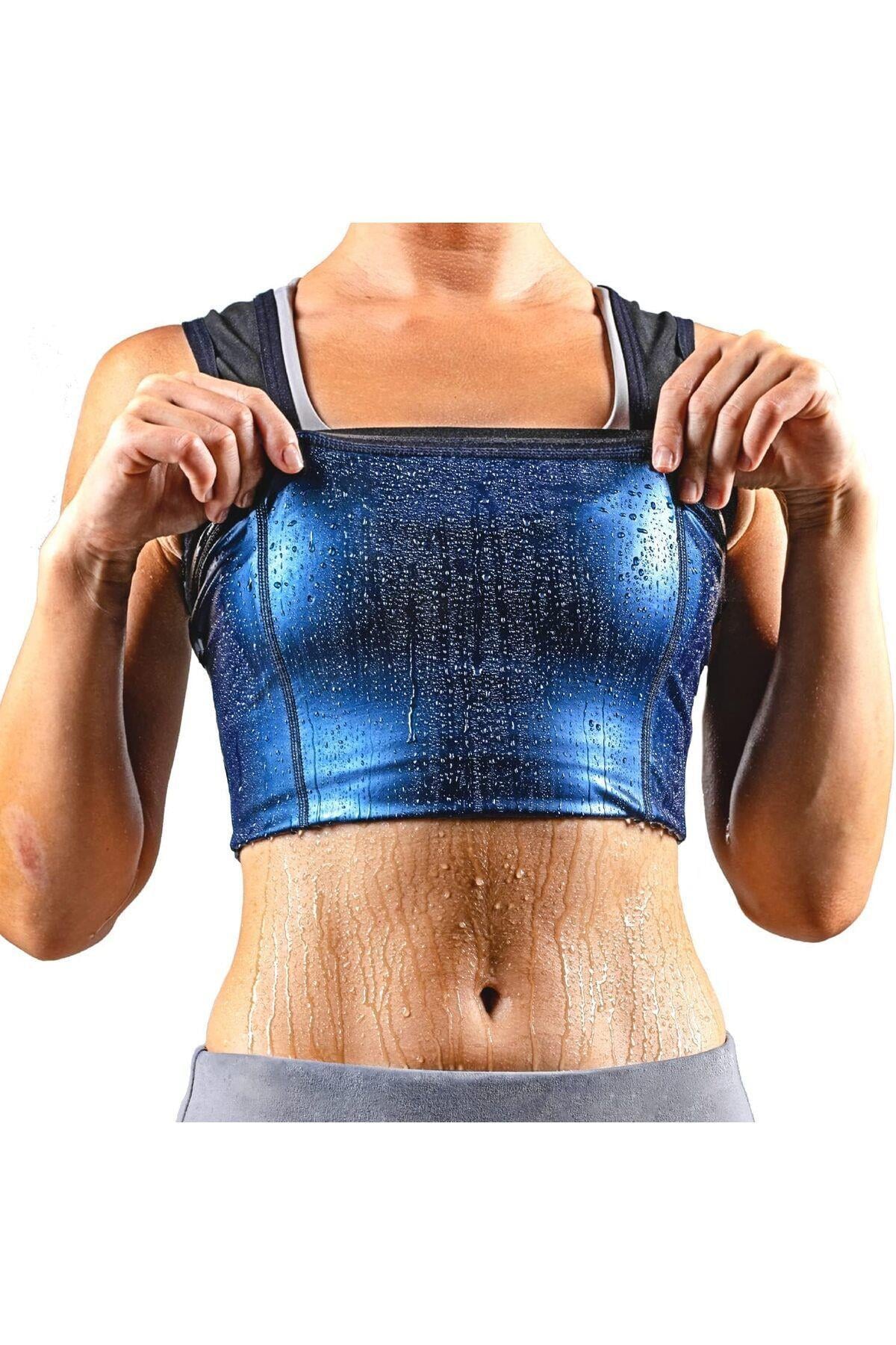 Nodiko Model Unisex Termal Sauna Atlet Yağ Yakımınıza Zayıflamanıza Yardımcı Korse Siyah Renk