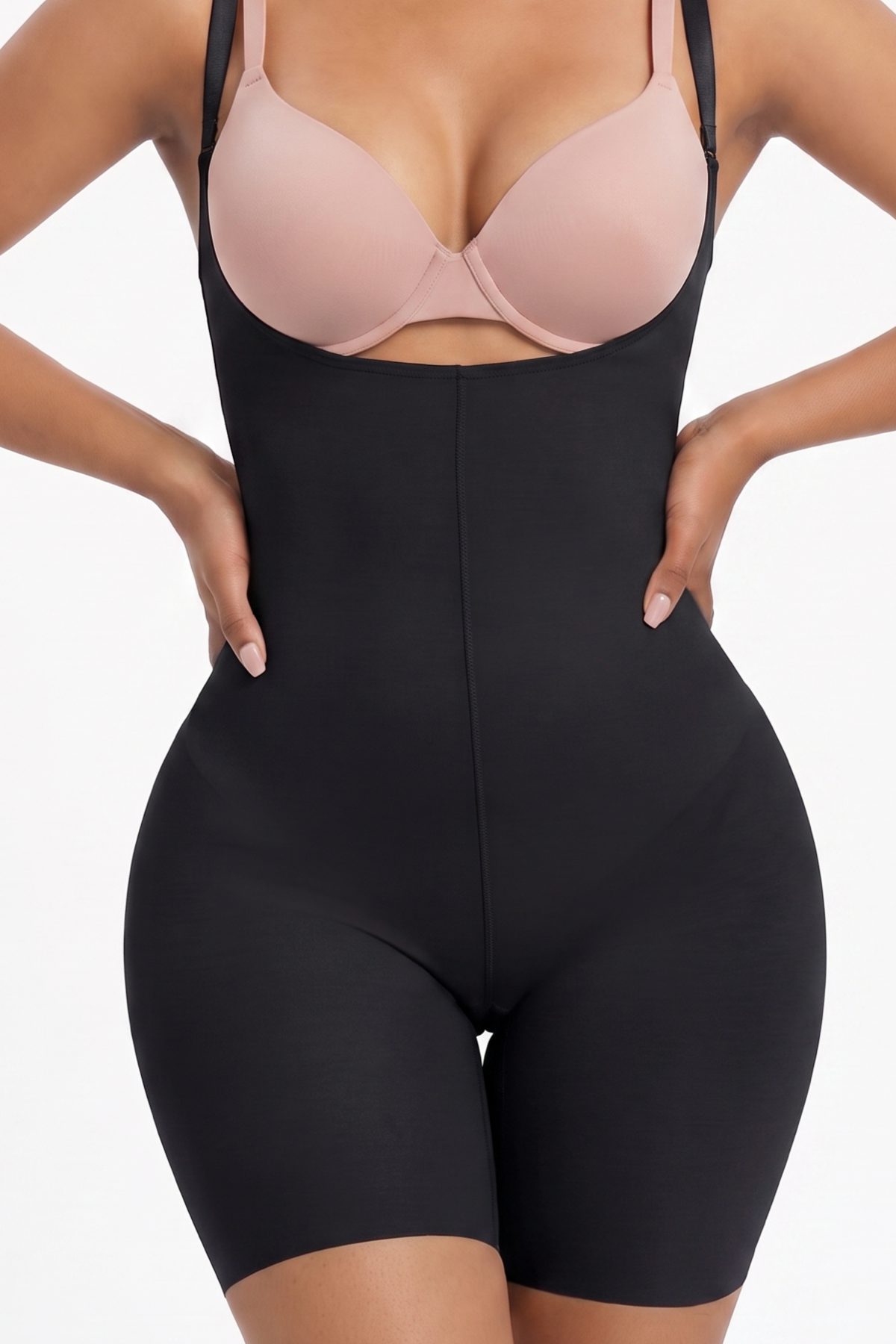 Pagliye Model Lazer Kesim İz Yapmayan Askılı Şort Toparlayıcı Korse Siyah Renk