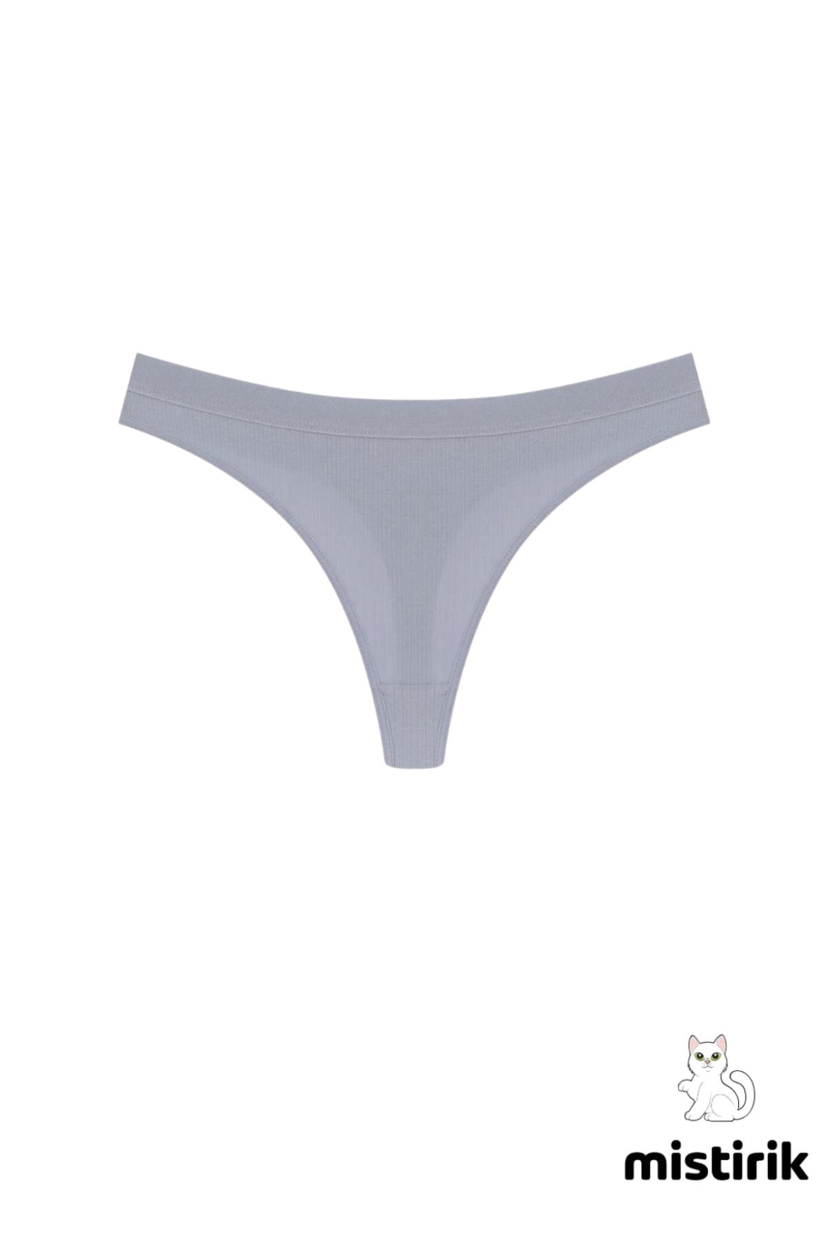 Paulo Model Fitilli Tanga Slip Iz Belli Etmez Külot Lila Renk