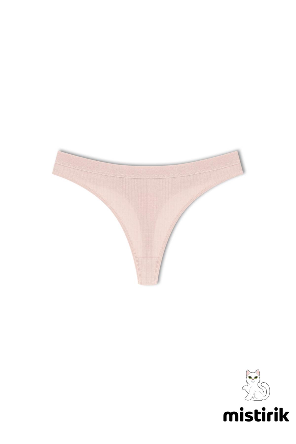 Paulo Model Fitilli Tanga Slip Iz Belli Etmez Külot Açık Pembe Renk