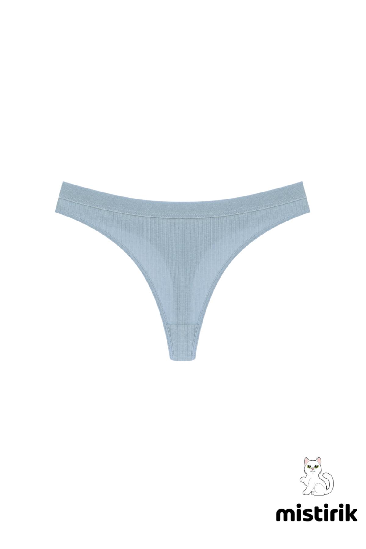 Paulo Model Fitilli Tanga Slip Iz Belli Etmez Külot Su Yeşili Renk