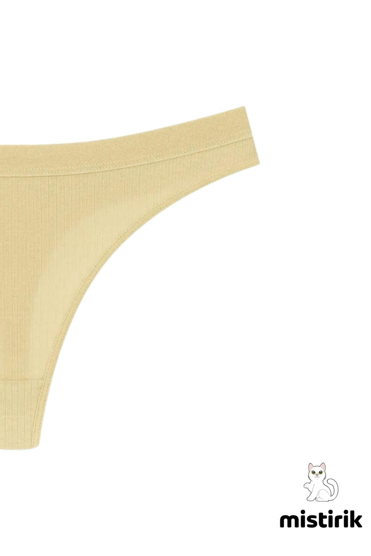 Paulo Model Fitilli Tanga Slip Iz Belli Etmez Külot Ten Renk