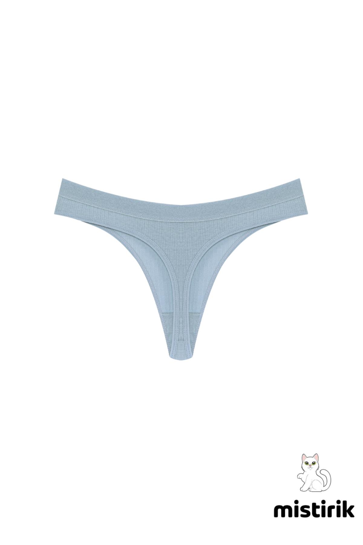 Paulo Model Fitilli Tanga Slip Iz Belli Etmez Külot Su Yeşili Renk