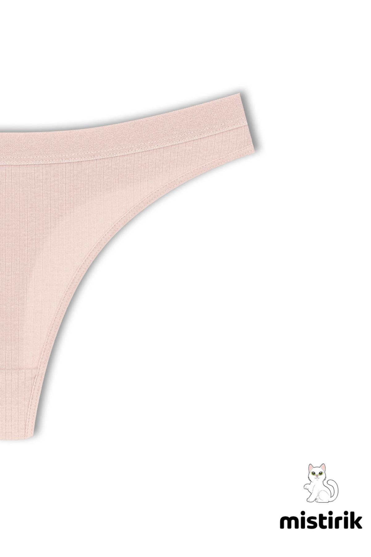 Paulo Model Fitilli Tanga Slip Iz Belli Etmez Külot Açık Pembe Renk
