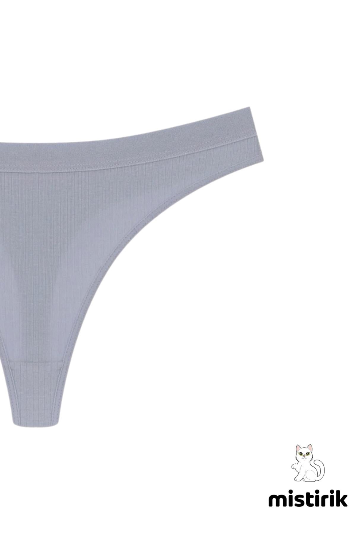 Paulo Model Fitilli Tanga Slip Iz Belli Etmez Külot Lila Renk