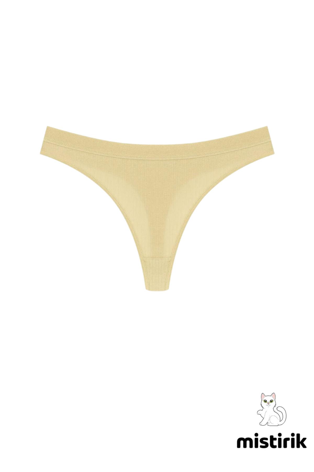 Paulo Model Fitilli Tanga Slip Iz Belli Etmez Külot Ten Renk