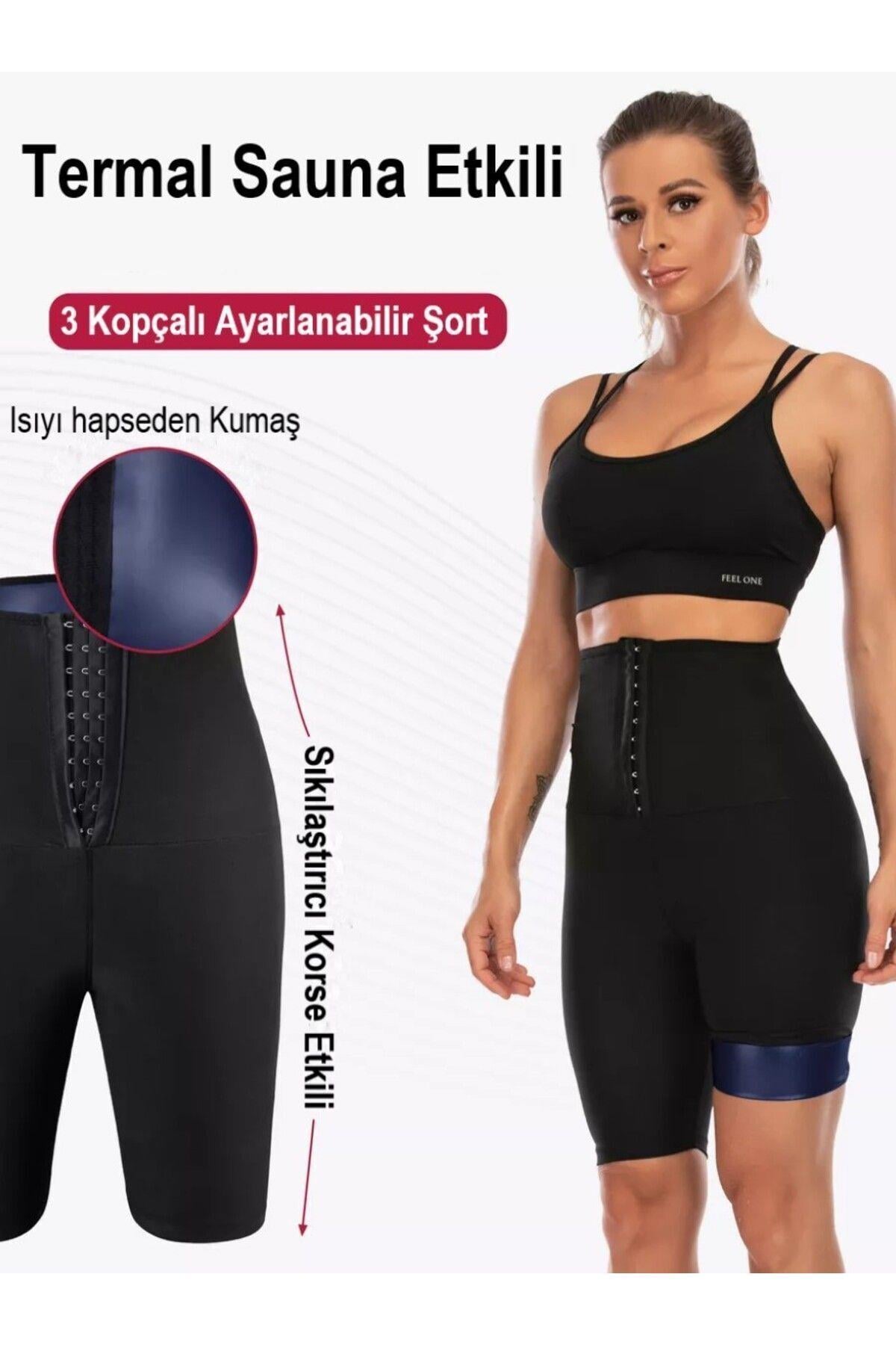 Sauna-Şort Extra İncelten Yağ Yakan Termal İçlik Sauna Şort