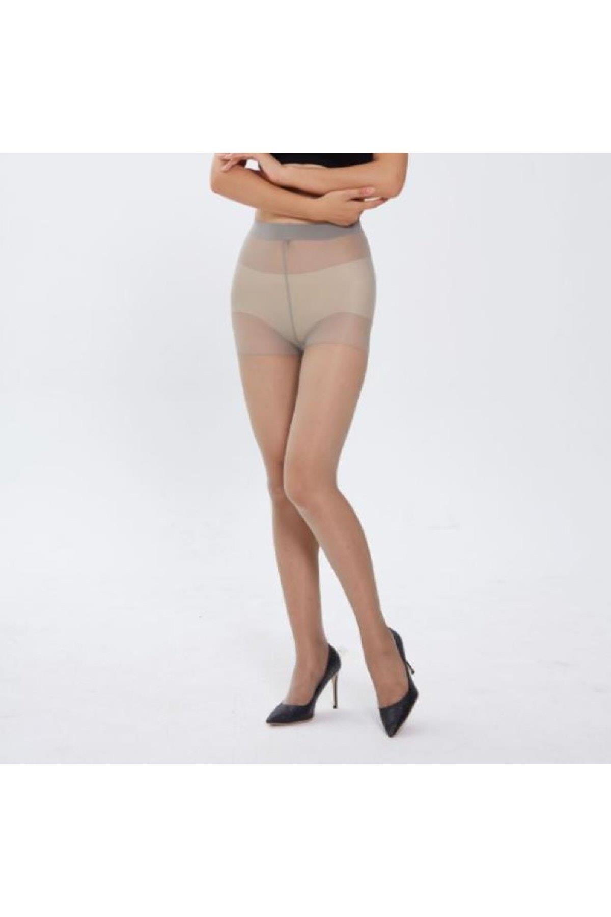 Sorano Model Fit Sıkılaştıran Ince Çorap Külotlu Korseli Çorap Gri Renk
