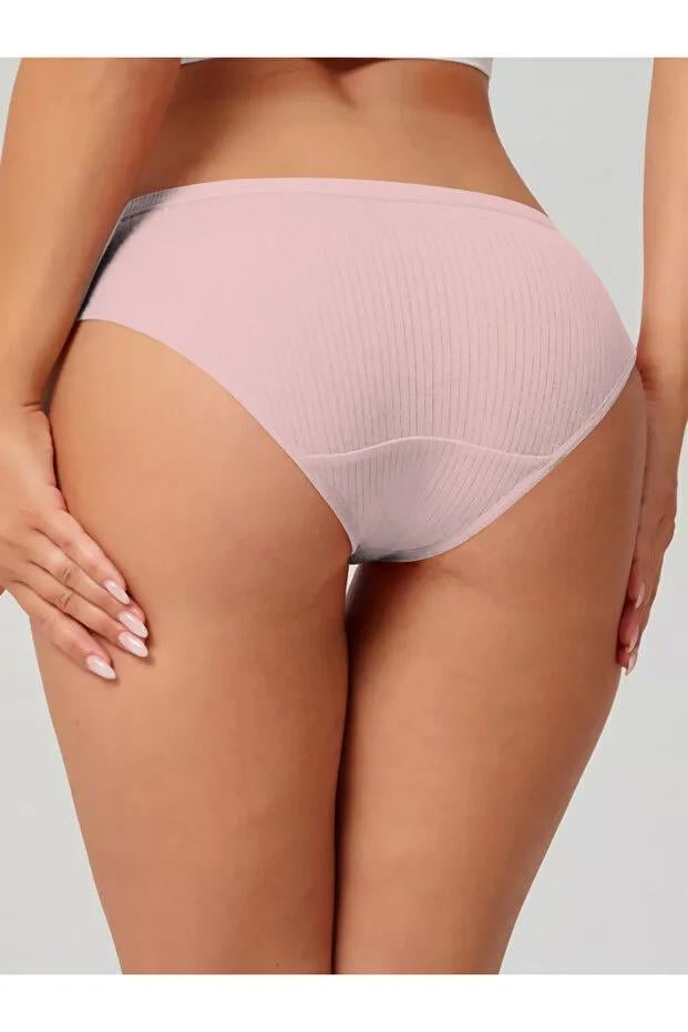 Taranto Model Fitilli Pamuklu Slip Esnek Komforlu Hava Alan Külot Açık Pembe Renk