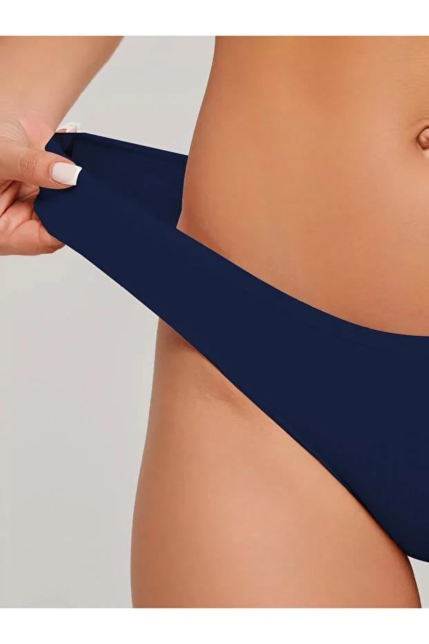Taranto Model Fitilli Pamuklu Slip Esnek Komforlu Hava Alan Külot Lacivert Renk