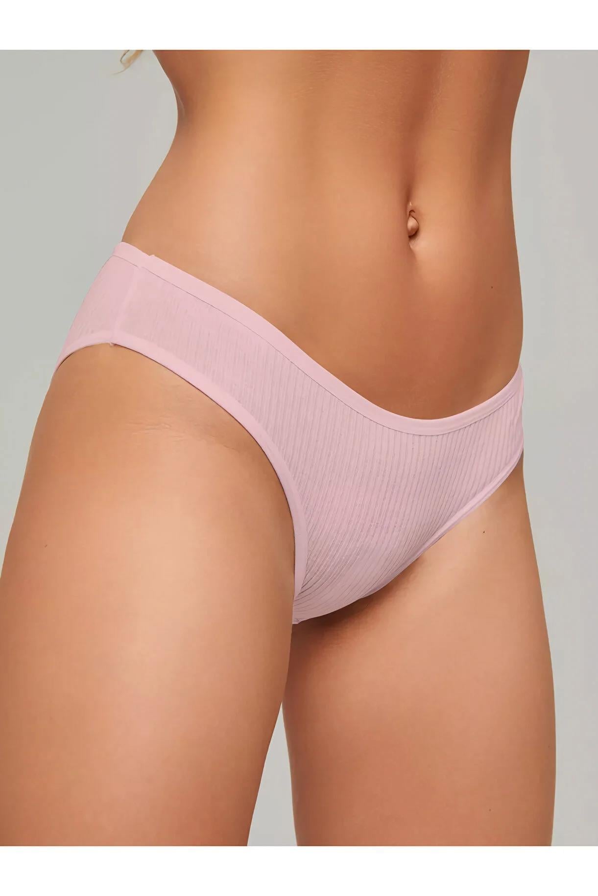 Taranto Model Fitilli Pamuklu Slip Esnek Komforlu Hava Alan Külot Açık Pembe Renk