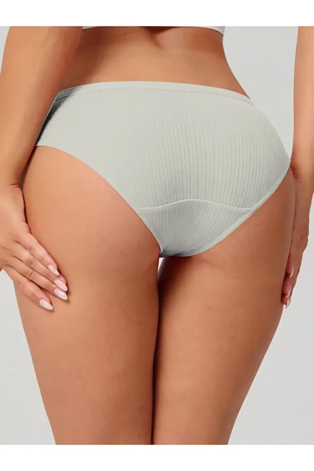 Taranto Model Fitilli Pamuklu Slip Esnek Komforlu Hava Alan Külot Ekru Renk