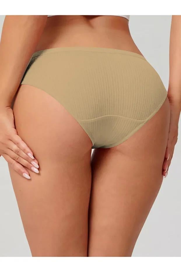 Taranto Model Fitilli Pamuklu Slip Esnek Komforlu Hava Alan Külot Ten Renk