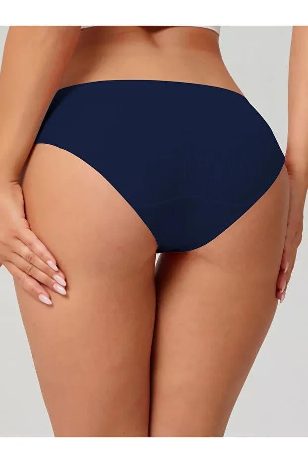 Taranto Model Fitilli Pamuklu Slip Esnek Komforlu Hava Alan Külot Lacivert Renk