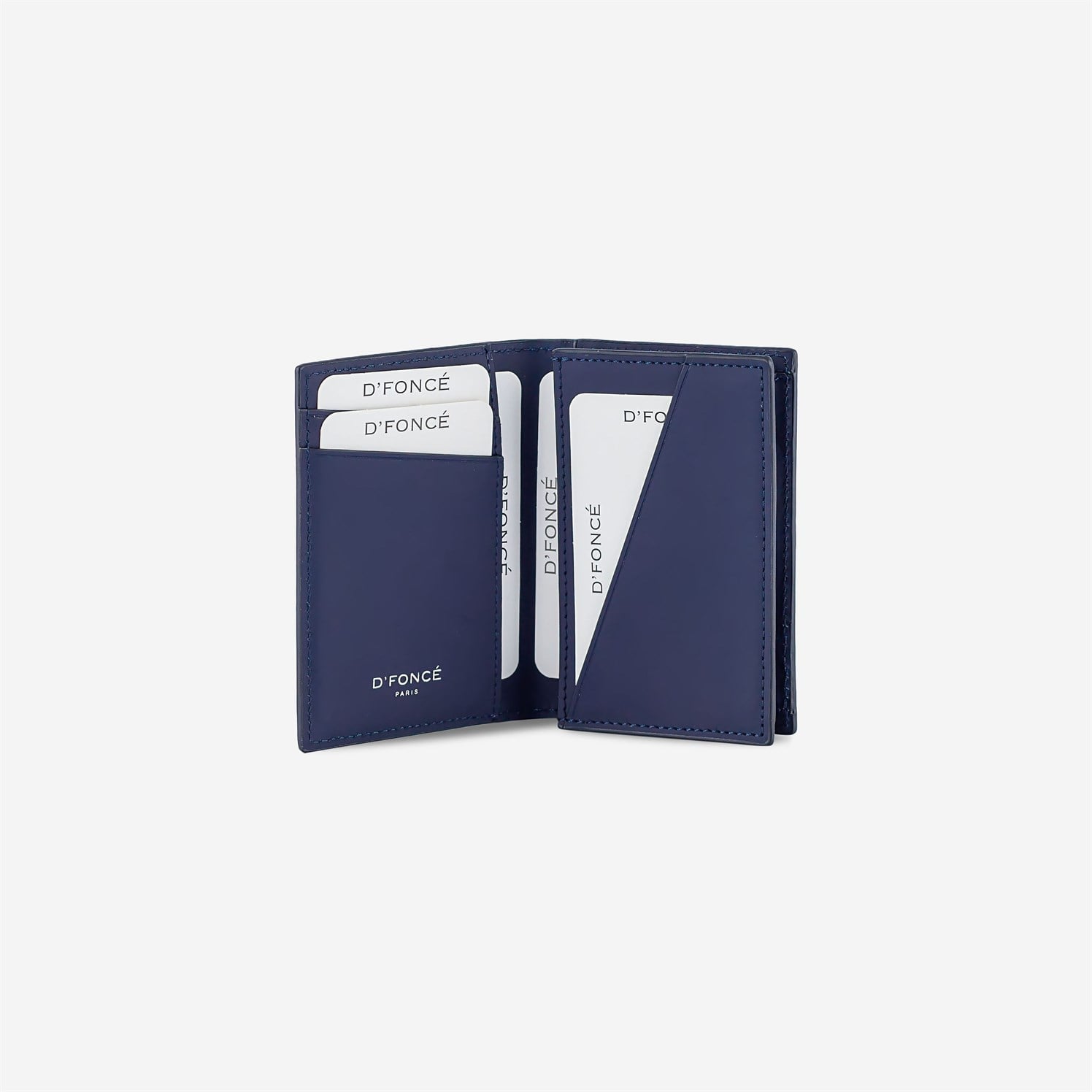 Compartments Hakiki Deri Cüzdan Universe Lacivert