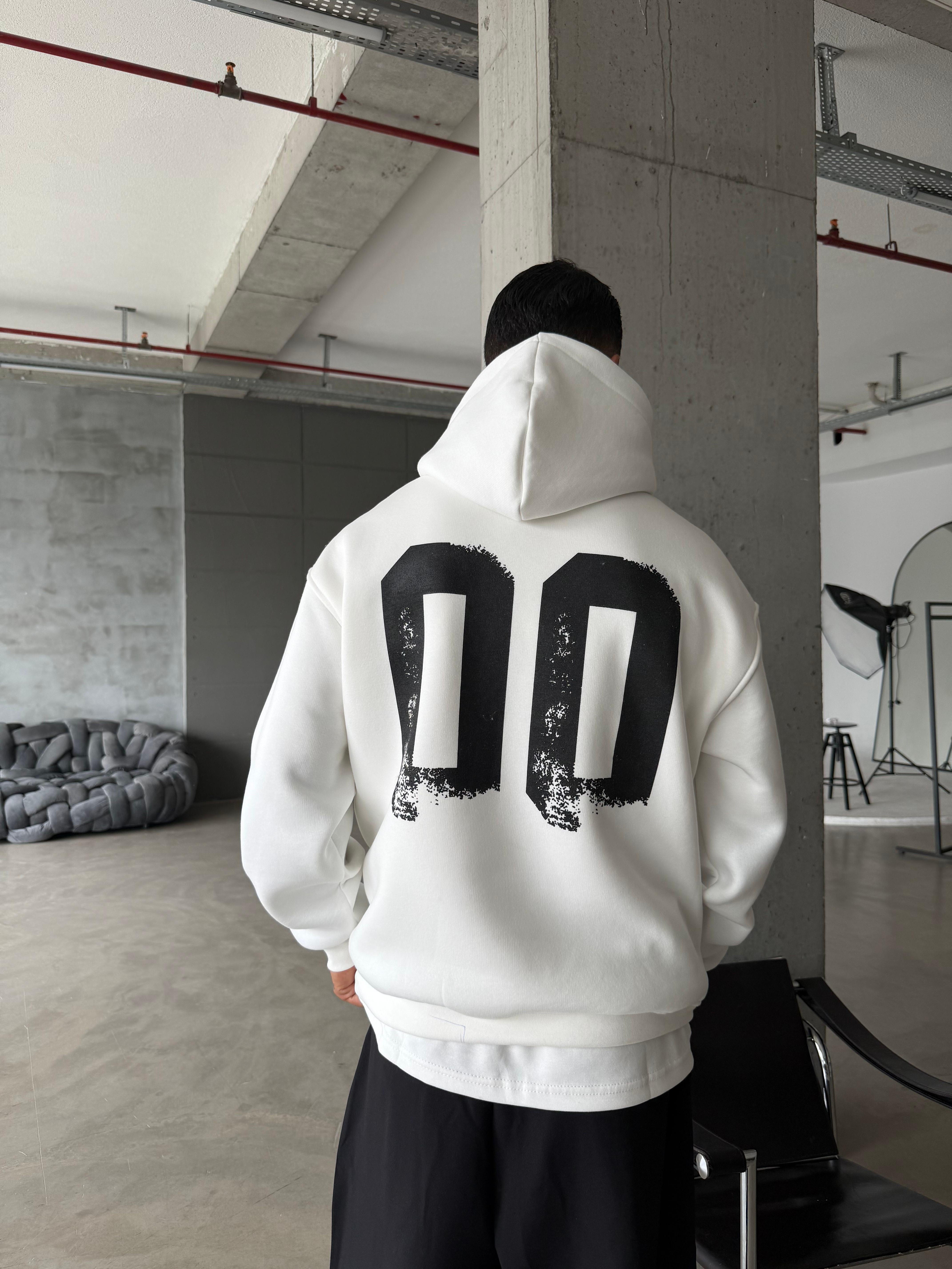00 Zero Premium Yıkamalı Hoddie