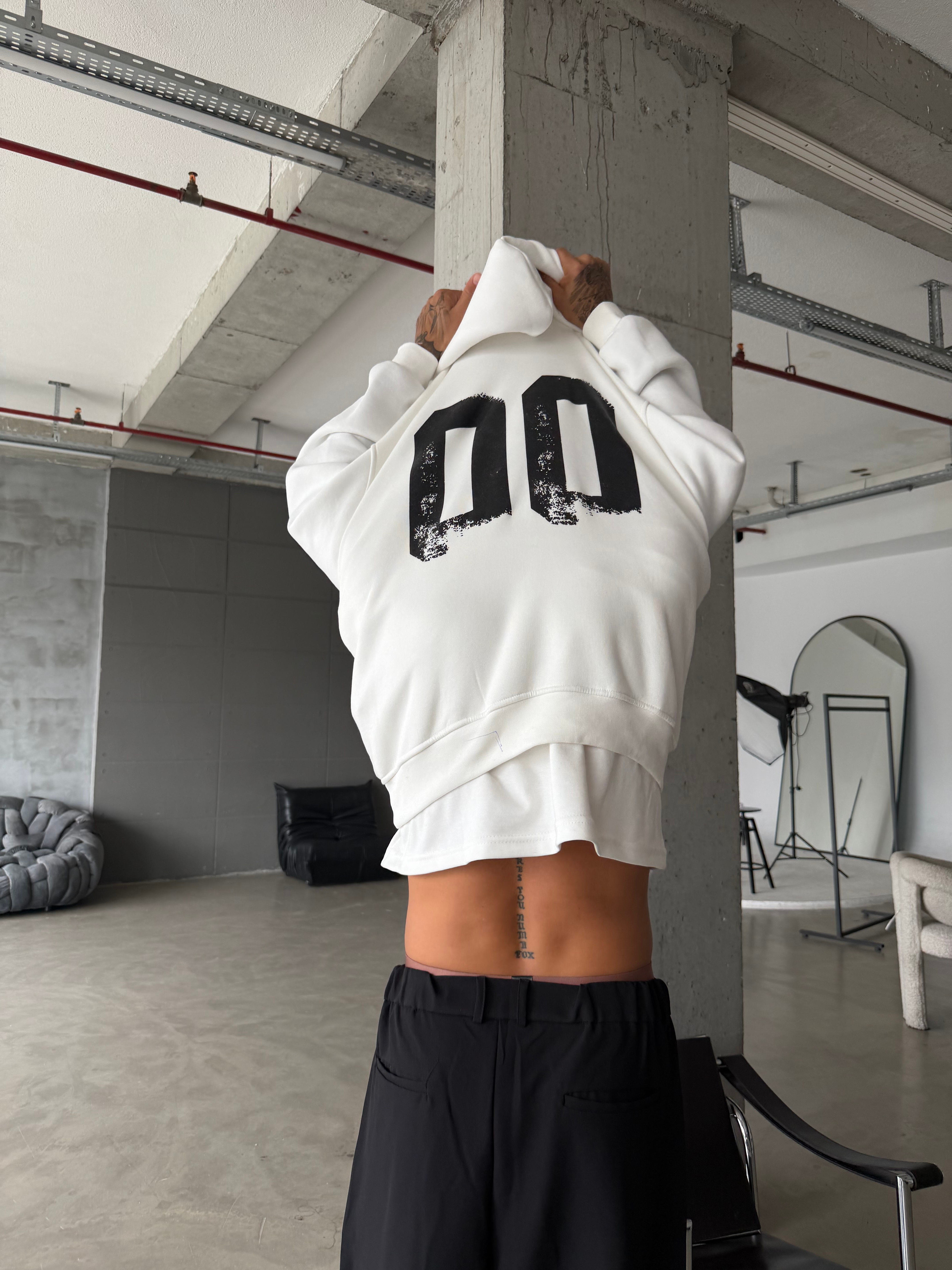 00 Zero Premium Yıkamalı Hoddie