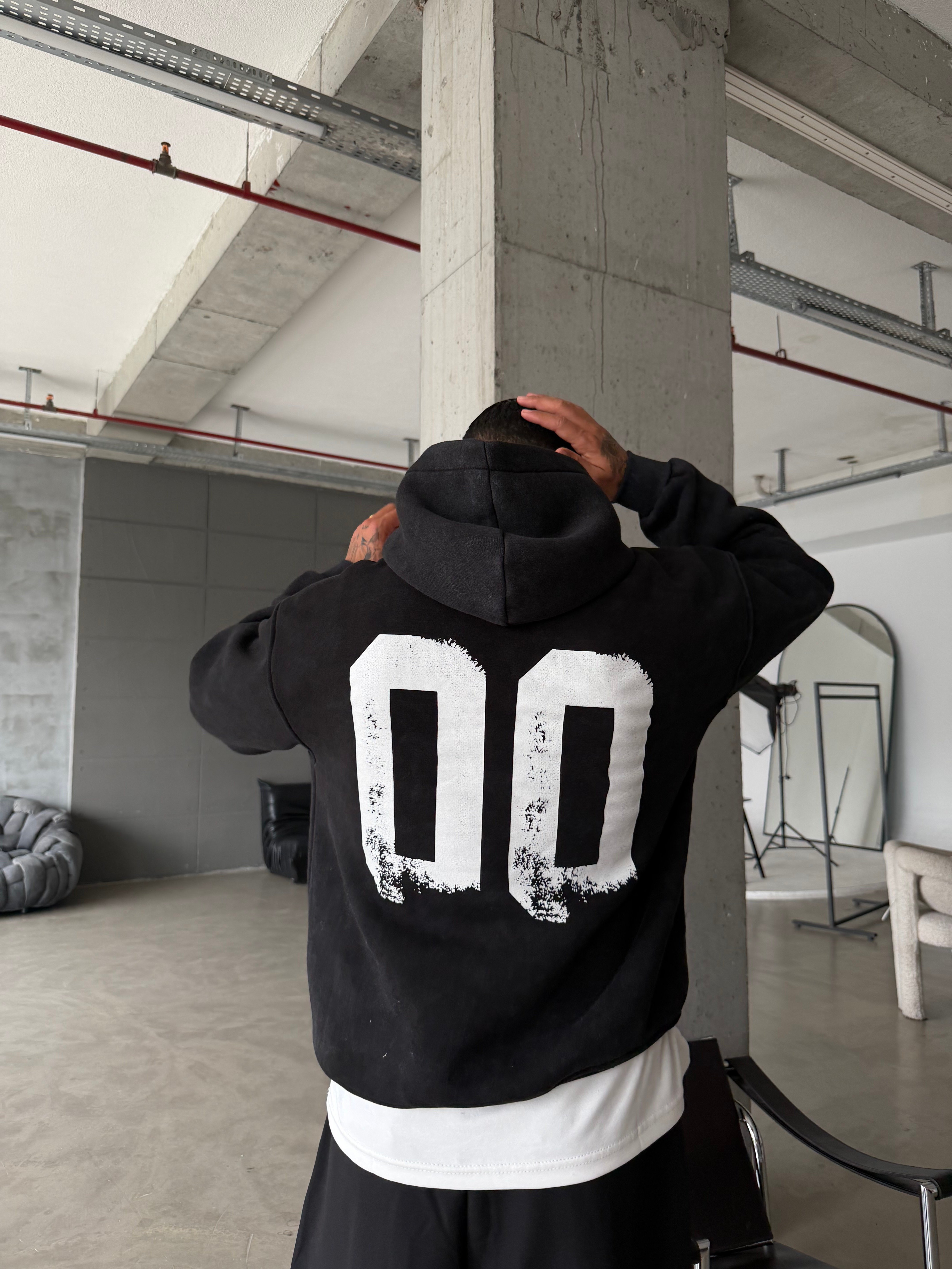 00 Zero Premium Yıkamalı Hoddie