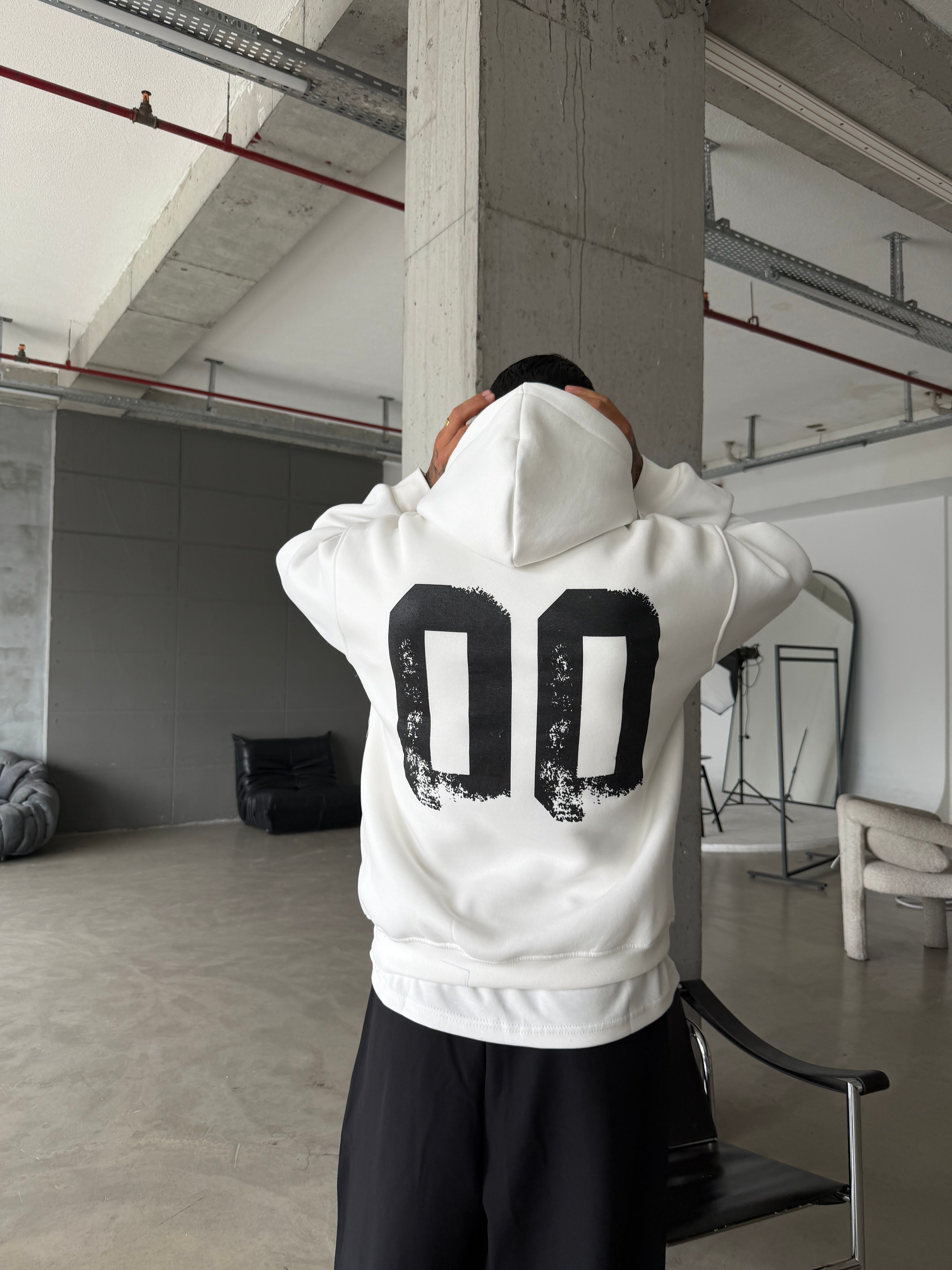 00 Zero Premium Yıkamalı Hoddie