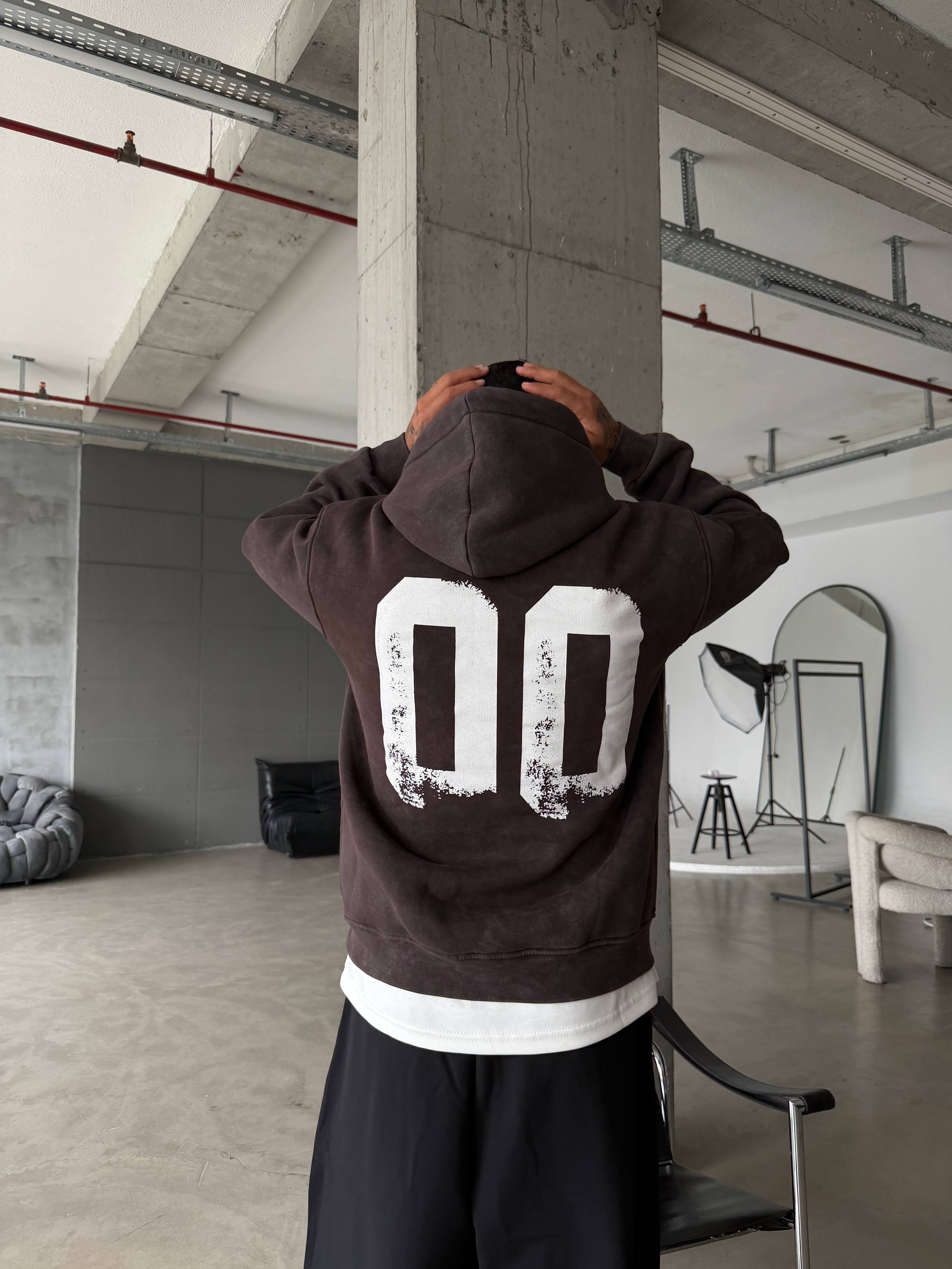 00 Zero Premium Yıkamalı Hoddie