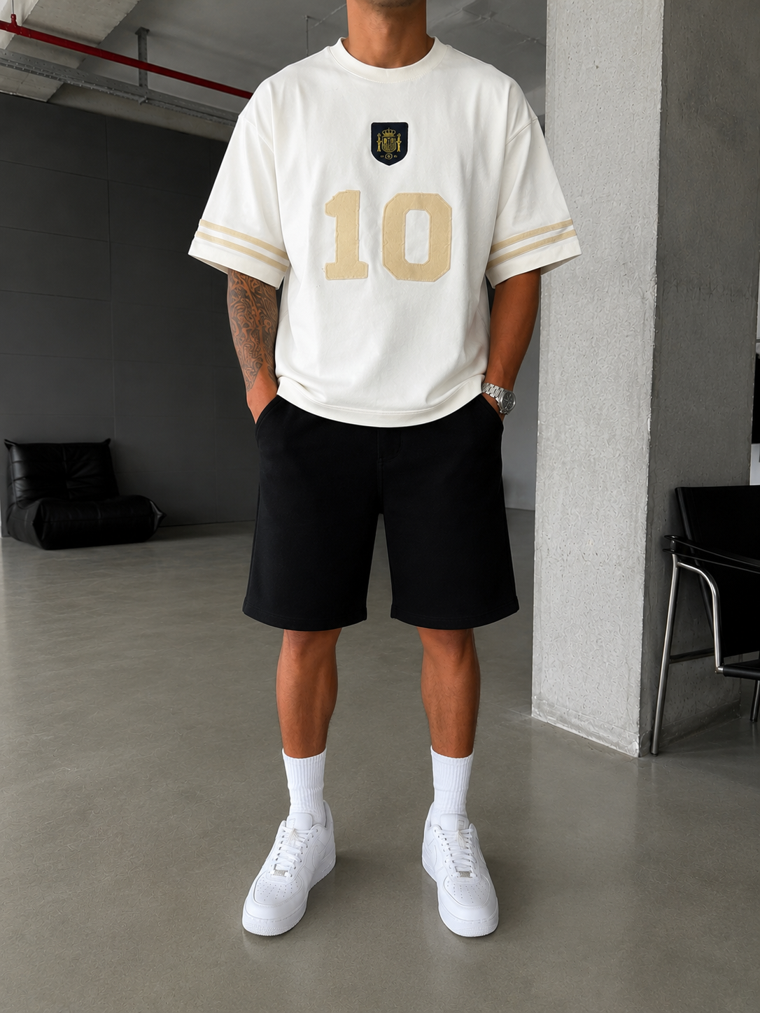 10 Nakışlı Premium Yıkamalı T-Shirt