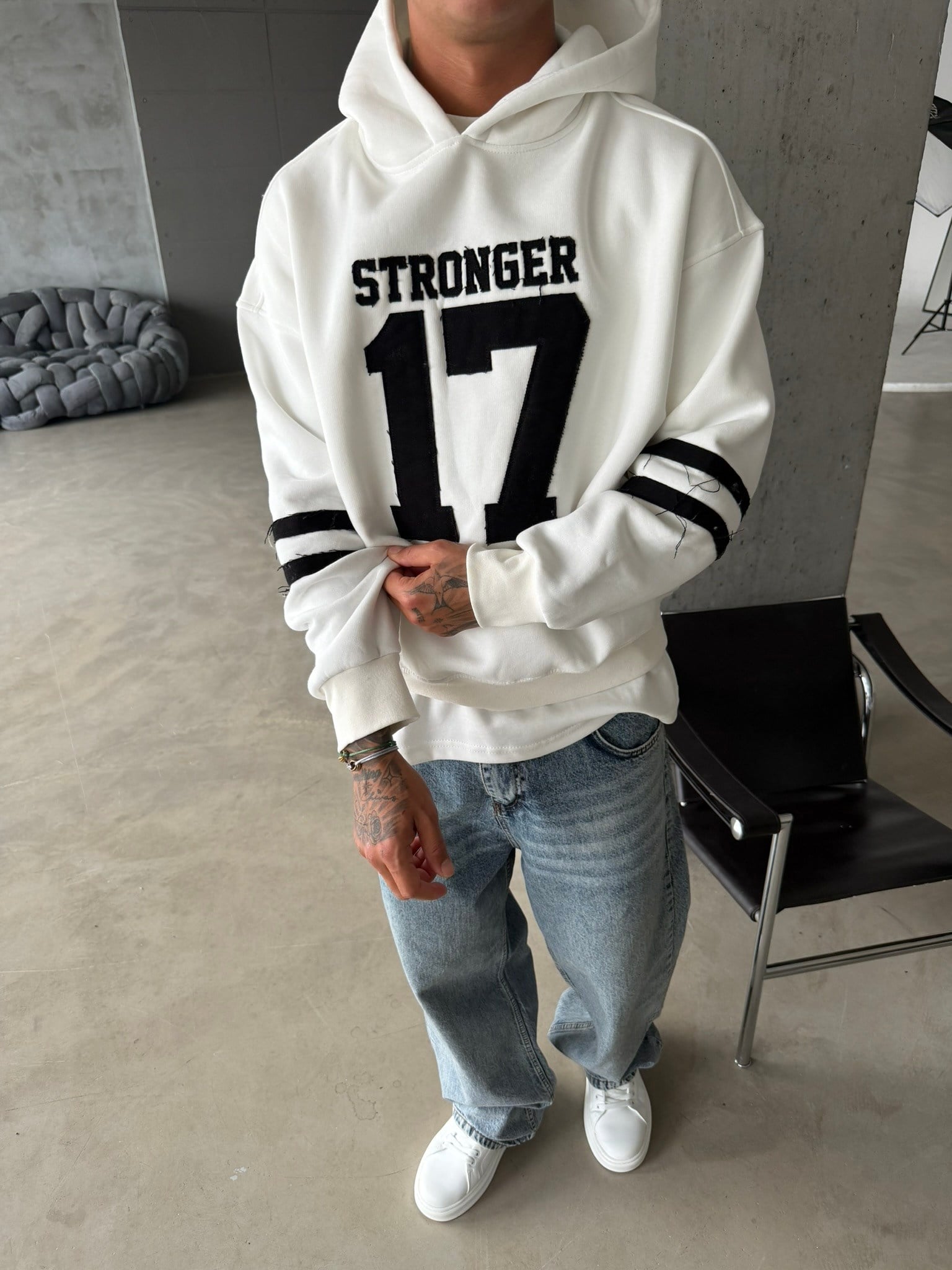 17 Stonger Premium Acid Yıkama Hoodie