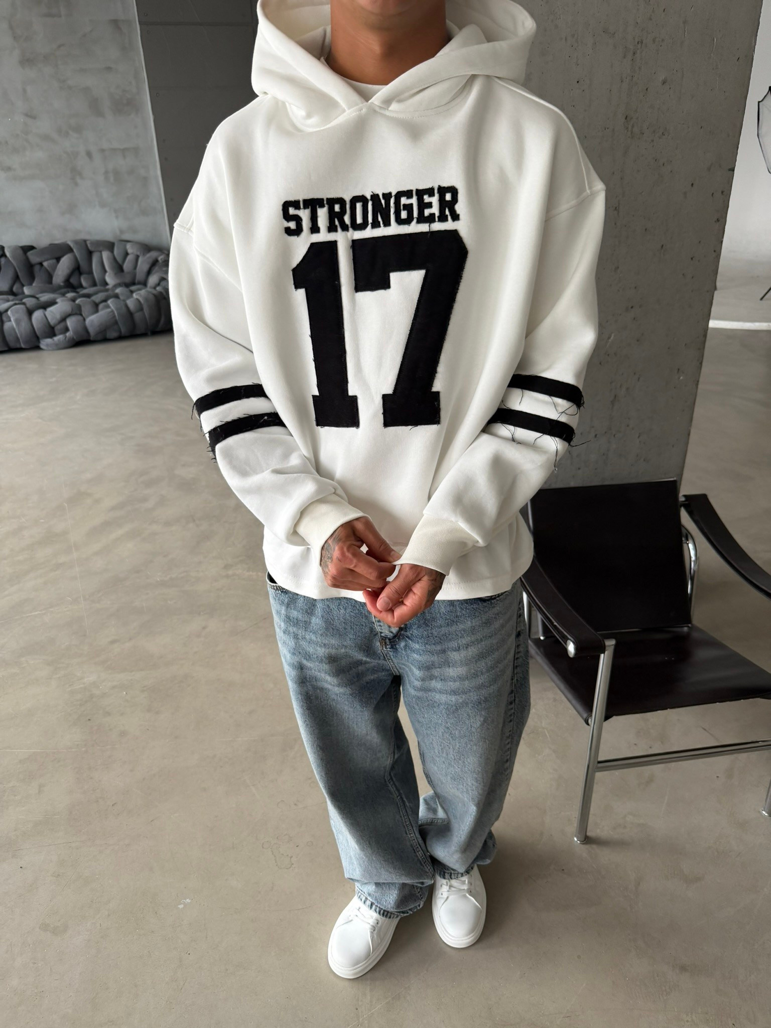 17 Stonger Premium Acid Yıkama Hoodie