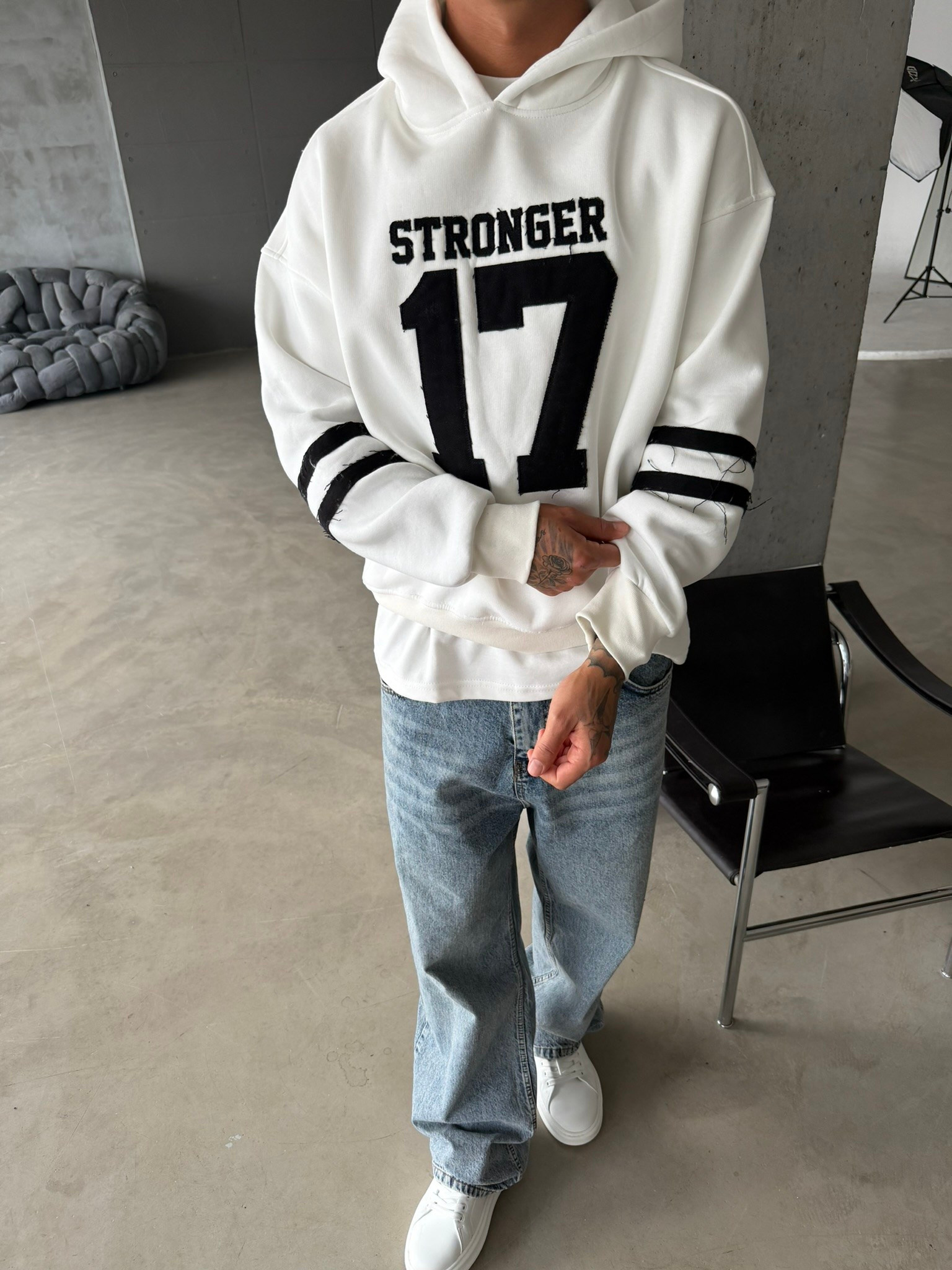 17 Stonger Premium Acid Yıkama Hoodie