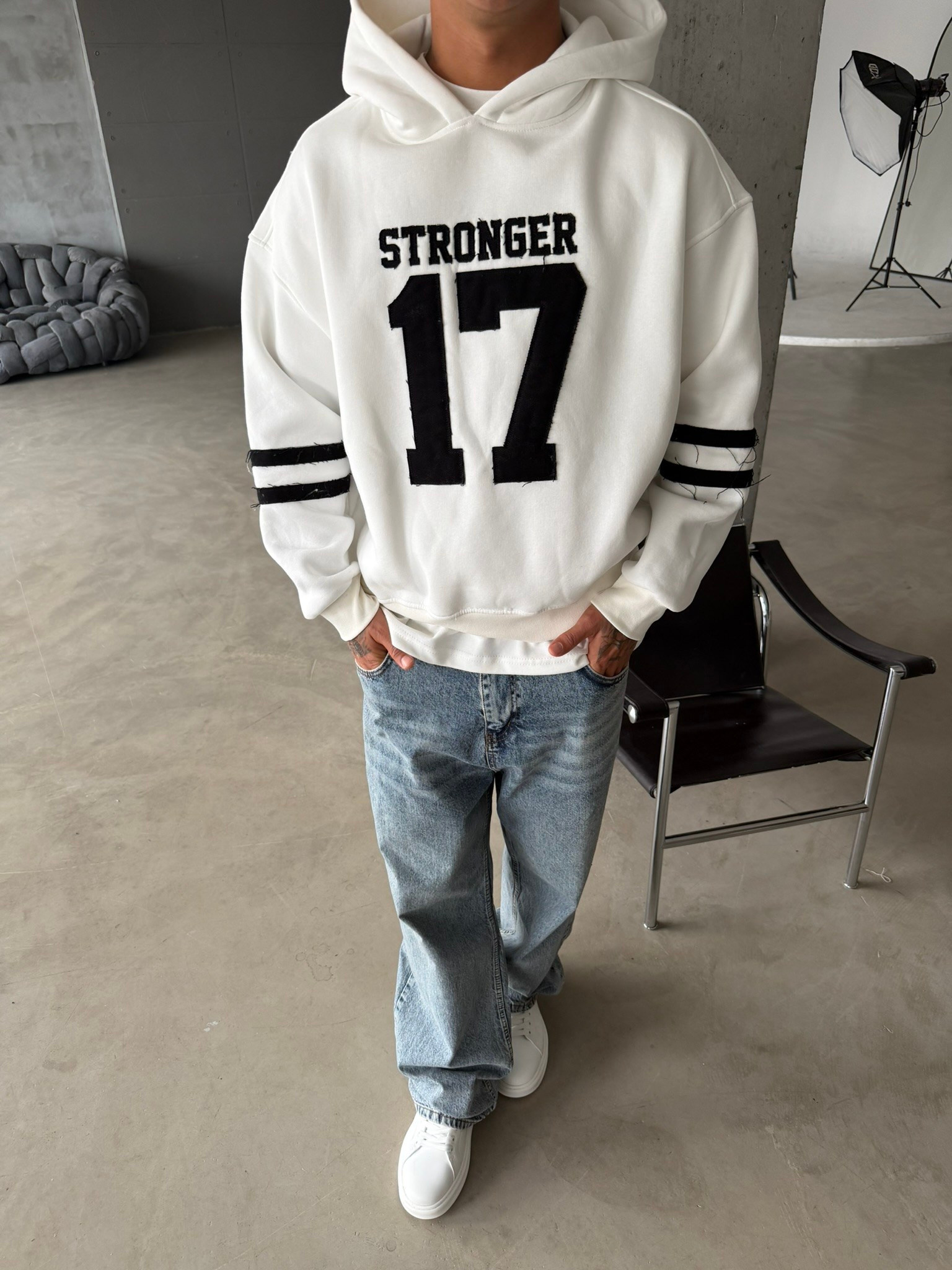 17 Stonger Premium Acid Yıkama Hoodie