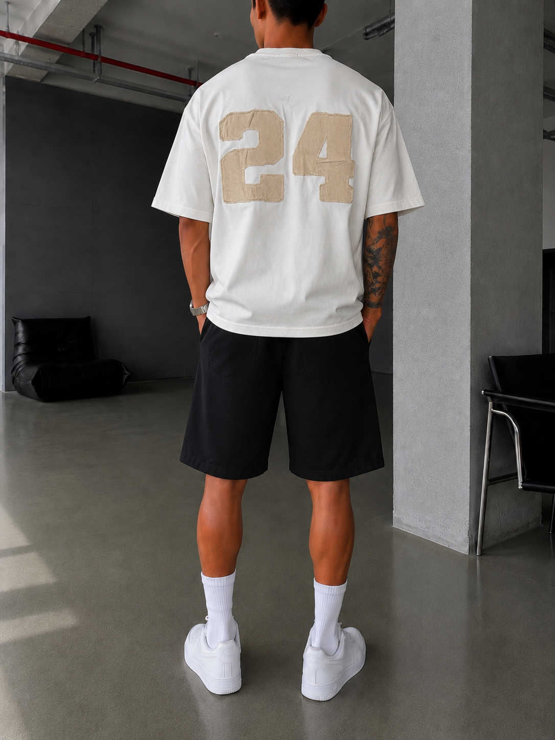 24 Pacht Nakışlı Premium Yıkamalı T-Shirt