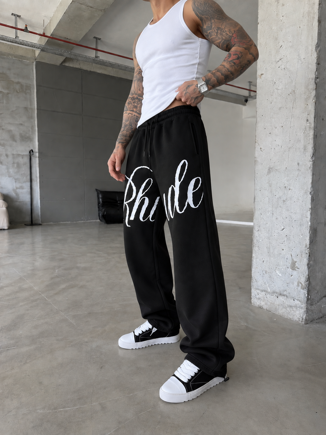 362 Baskılı Premium Baggy Eşofman