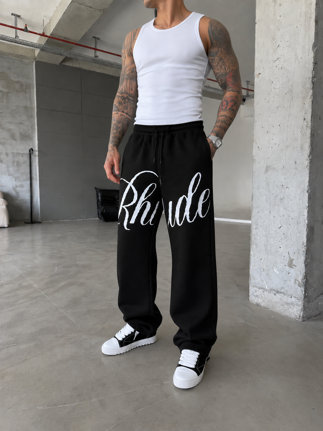 362 Baskılı Premium Baggy Eşofman